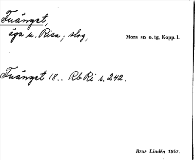 Bild på arkivkortet för arkivposten Fuänget