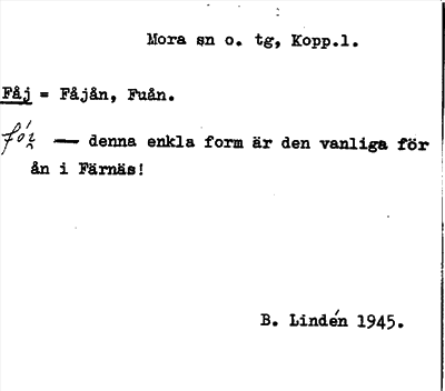 Bild på arkivkortet för arkivposten Fåj = Fåjån, Fuån
