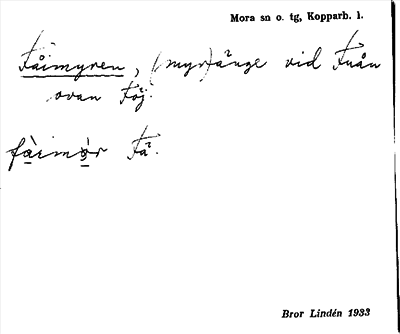 Bild på arkivkortet för arkivposten Fårmyren