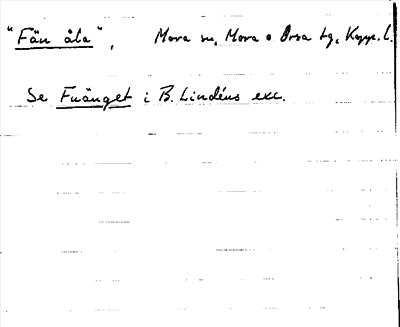 Bild på arkivkortet för arkivposten »Fän åla», se Fuänget