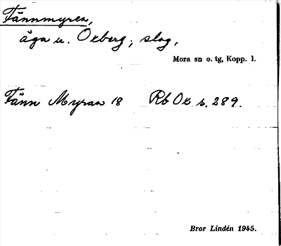 Bild på arkivkortet för arkivposten Fännmyren