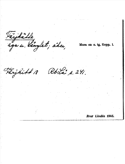 Bild på arkivkortet för arkivposten Färjkätte