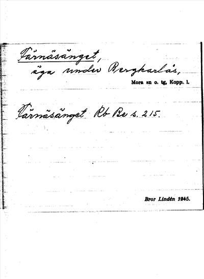 Bild på arkivkortet för arkivposten Färnäsänget