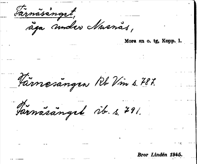 Bild på arkivkortet för arkivposten Färnäsänget