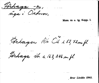 Bild på arkivkortet för arkivposten Förhaga -en