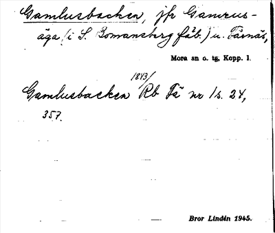 Bild på arkivkortet för arkivposten Gamlusbacken