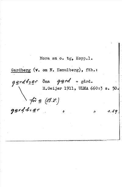 Bild på arkivkortet för arkivposten Gardberg