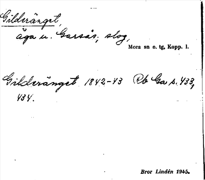 Bild på arkivkortet för arkivposten Gilderänget