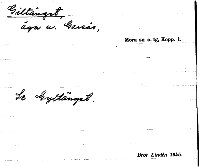 Bild på arkivkortet för arkivposten Giltänget