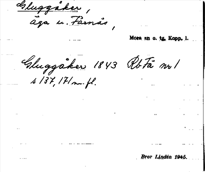 Bild på arkivkortet för arkivposten Gluggåker