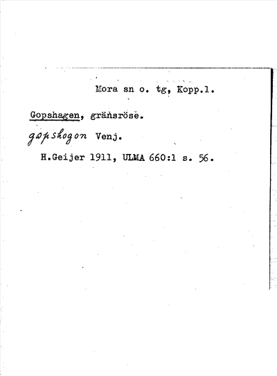 Bild på arkivkortet för arkivposten Gopshagen