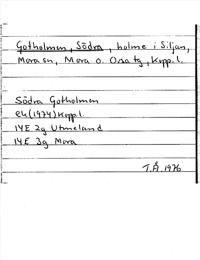Bild på arkivkortet för arkivposten Gotholmen, Södra