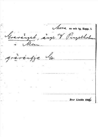 Bild på arkivkortet för arkivposten Gravänget