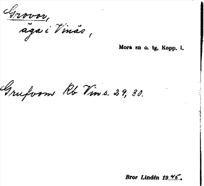 Bild på arkivkortet för arkivposten Grovor