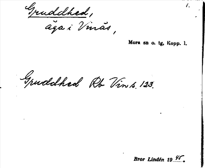 Bild på arkivkortet för arkivposten Gruddhed