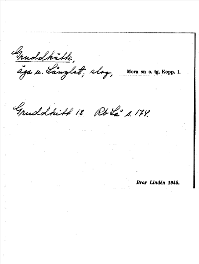 Bild på arkivkortet för arkivposten Gruddkätte