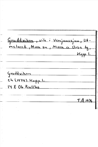 Bild på arkivkortet för arkivposten Gruddviken