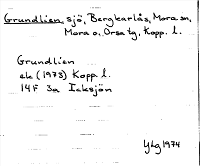 Bild på arkivkortet för arkivposten Grundlien