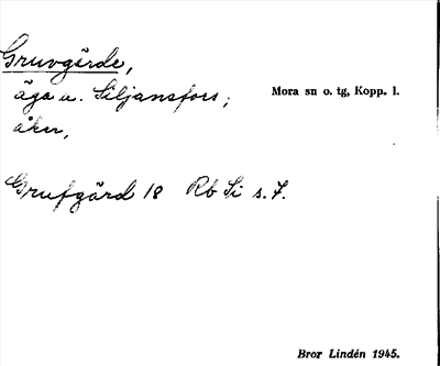 Bild på arkivkortet för arkivposten Gruvgärde