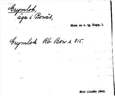 Bild på arkivkortet för arkivposten Grymlok