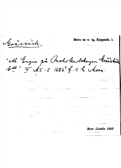 Bild på arkivkortet för arkivposten Gräsbäck