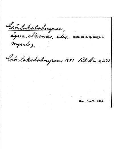 Bild på arkivkortet för arkivposten Grönloksholmyren