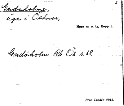 Bild på arkivkortet för arkivposten Gudaholme