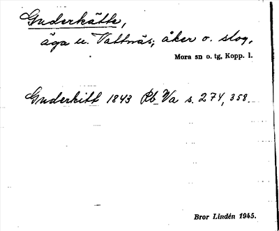 Bild på arkivkortet för arkivposten Guderkätte
