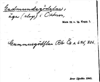Bild på arkivkortet för arkivposten Gudmundsgödslan