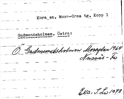Bild på arkivkortet för arkivposten Gudmundsholmen, Östra