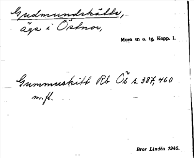 Bild på arkivkortet för arkivposten Gudmundskätte