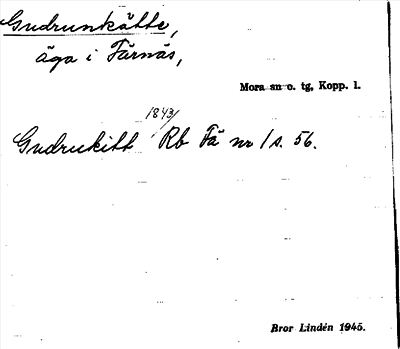 Bild på arkivkortet för arkivposten Gudrunkätte