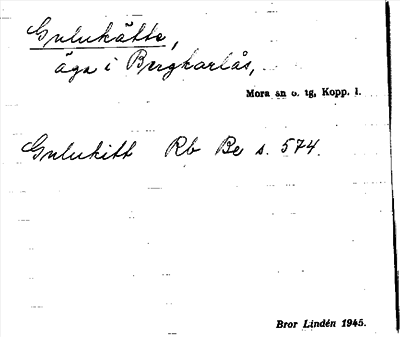 Bild på arkivkortet för arkivposten Gulukätte