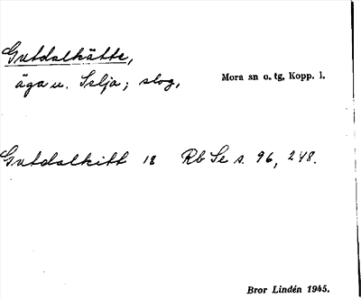 Bild på arkivkortet för arkivposten Gutdalkätte