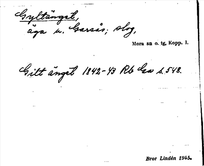 Bild på arkivkortet för arkivposten Gyltänget