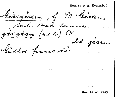 Bild på arkivkortet för arkivposten Gässgässen