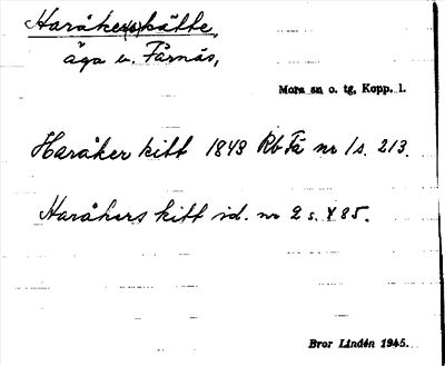 Bild på arkivkortet för arkivposten Haråker(s)kätte