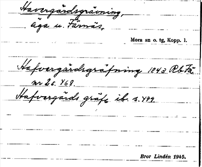 Bild på arkivkortet för arkivposten Havergärdsgrävning