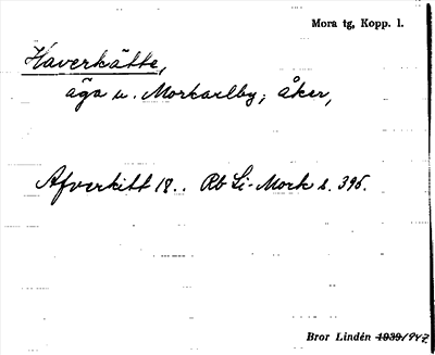 Bild på arkivkortet för arkivposten Haverkätte