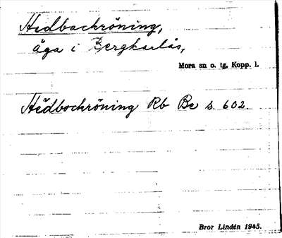 Bild på arkivkortet för arkivposten Hedbackröning