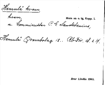Bild på arkivkortet för arkivposten Hemulå kvarn