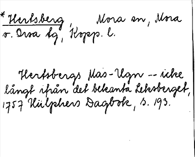 Bild på arkivkortet för arkivposten *Hertsberg