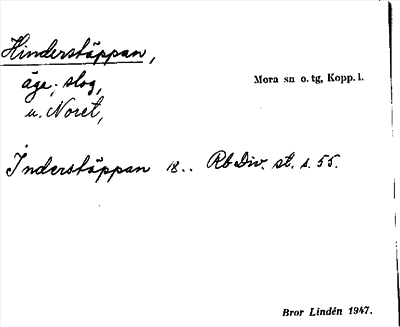 Bild på arkivkortet för arkivposten Hinderstäppan