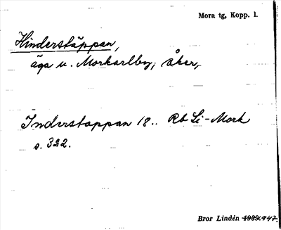 Bild på arkivkortet för arkivposten Hinderstäppan