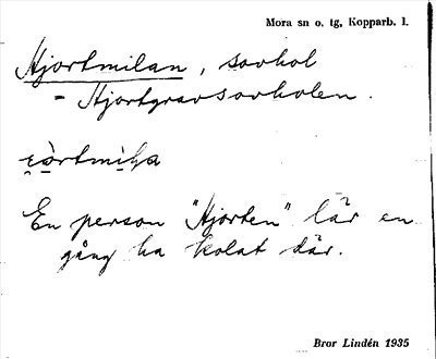 Bild på arkivkortet för arkivposten Hjortmilan