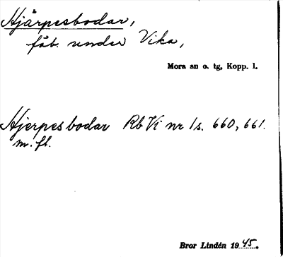 Bild på arkivkortet för arkivposten Hjärpesbodar