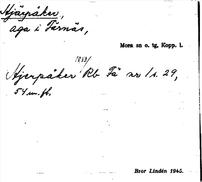 Bild på arkivkortet för arkivposten Hjärpåker
