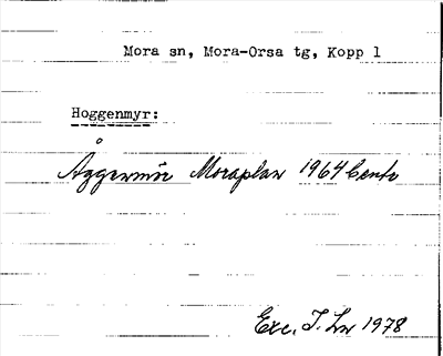 Bild på arkivkortet för arkivposten Hoggenmyr