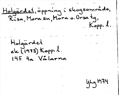 Bild på arkivkortet för arkivposten Holgärdet