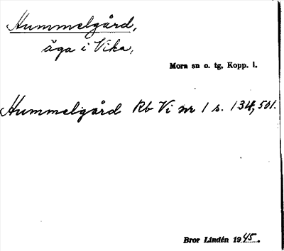 Bild på arkivkortet för arkivposten Hummelgård